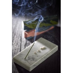 Marble incense holder - white marble