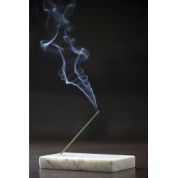Marble incense holder - black