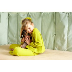 Dziecięca piżamka z długim rękawem - limonka