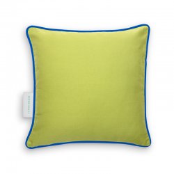 Decorative pillow with buckwheat hulls - 50x50 - Krystyna's lime