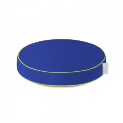 Pet bed with buckwheat hulls - round 60 cm - Krystyna's blue - for special order