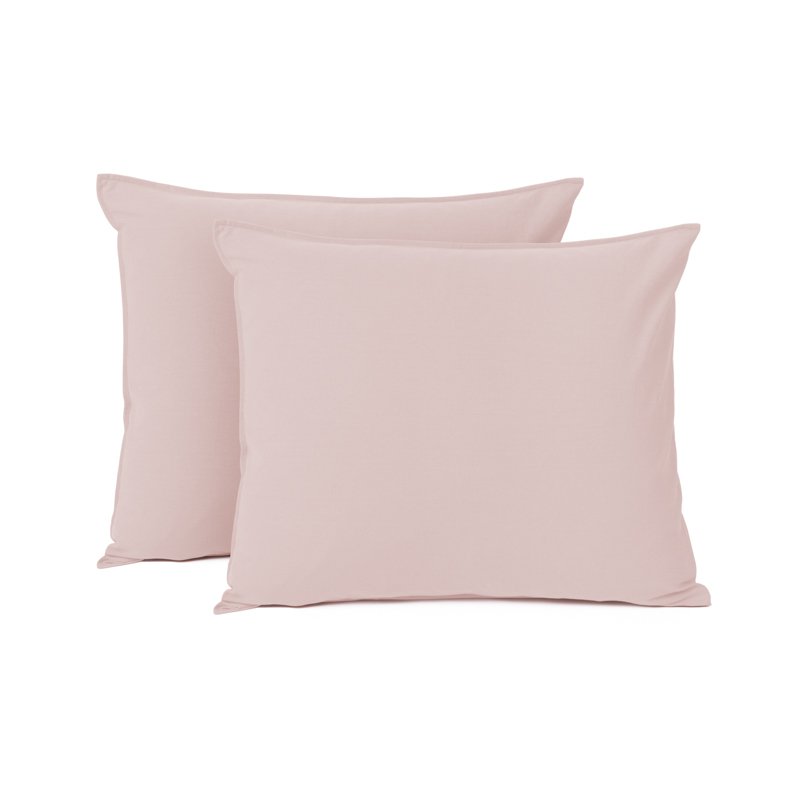 Two cotton pillowcases 50x60 cm - different colours