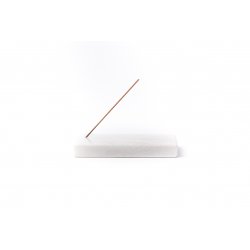 Marble incense holder - white snow