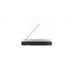 Marble incense holder - black